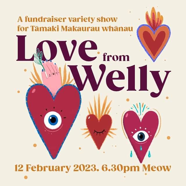Love from Welly - A fundraiser for Tāmaki Makaurau whānau logo